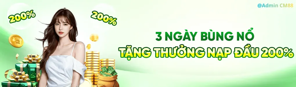 Nạp đầu tại Cm8868 tặng 200%
